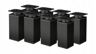 8 X Nożka Stopka Meblowa Regulowana H 60 MM Czarna - Meble modułowe i akcesoria - miniaturka - grafika 1
