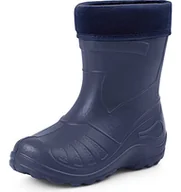 Buty dla dziewczynek - Ladeheid Kalosze dziecięce, lekkie jak piórko i wodoodporne, z tworzywa EVA, kalosze z podszewką, KL050, granatowy, 23 EU - miniaturka - grafika 1