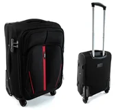 Walizki - Mała walizka podróżna S-020 L CZARNY - miniaturka - grafika 1