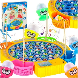 Gra zręcznościowa rodzinna rybki łowienie 45 rybek + 4 wędki Kik Sp. z o. o. Sp. k. - Zabawki zręcznościowe - miniaturka - grafika 1