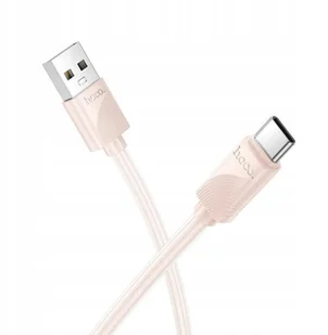 Kabel USB A do USB C Hoco 3A 1 m X114 różowy - Kable USB - miniaturka - grafika 1