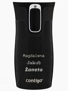 Kubek termiczny z grawerem Contigo West Loop Mini 300ml - Licorice - Kubki termiczne - miniaturka - grafika 1
