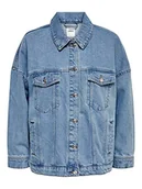 Kurtki damskie - ONLY ONLSafe Oversize damska kurtka dżinsowa - miniaturka - grafika 1