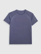 Koszulki sportowe damskie - 4F Koszulka sportowa w kolorze niebieskoszarym - miniaturka - grafika 1