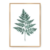 Plakaty - Dekoria Dekoria Plakat Fern Emerald Green 70 x 100 cm Ramka Złota 223H-000-00 - miniaturka - grafika 1