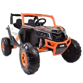 Pojazdy elektryczne dla dzieci - Import SUPER-TOYS MEGGA BUGGY UTV-MX DLA 2 DZIECI 2X200 W 24V SUPER MOC/XMX613 XMX-613-ORANGE - miniaturka - grafika 1