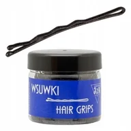 Ozdoby do włosów - Wsuwki IZA karbowane czarne MAT 2 kulki 5 cm 500g - miniaturka - grafika 1