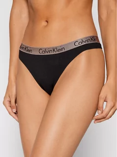 Majtki damskie - Calvin Klein Underwear Stringi 000QD3539E Czarny - grafika 1