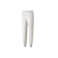 Spodnie sportowe damskie - Puma Essential Logo Pants, damskie spodnie dresowe, Beżowe - miniaturka - grafika 1