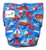 Pieluchy - Pieluszka z kieszonką OS dwurzędowa, STATECZKI - miniaturka - grafika 1