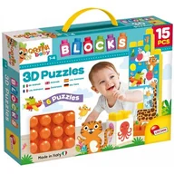 Klocki - Lisciani Carotina Baby Klocki z obrazkiem 1 - miniaturka - grafika 1