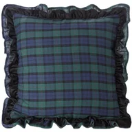 Poszewki na poduszki - Poszewka EUROFIRANY Iga 45 x 45 cm Granatowo-zielony - miniaturka - grafika 1