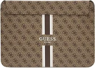 Torby na laptopy - Etui Guess Guess Sleeve GUCS14P4RPSW 14" brązowy/ brown 4G Printed Stripes - miniaturka - grafika 1