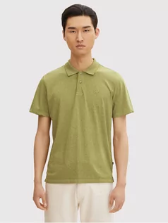 Koszulki męskie - Tom Tailor Polo 1031653 Zielony Regular Fit - grafika 1