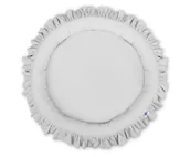 Kokony niemowlęce - Gniazdko z falbanką - szare - miniaturka - grafika 1