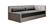 Sofy i kanapy - Sofa rozkładana z funkcją spania FULGEO szara/jasnoszara prawa - miniaturka - grafika 1