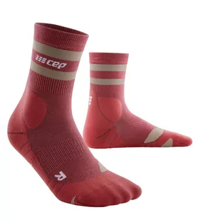 Skarpety do trekkingu damskie CEP Hiking 80's z wełną merino kompresyjne krótkie - Skarpetki damskie - miniaturka - grafika 1