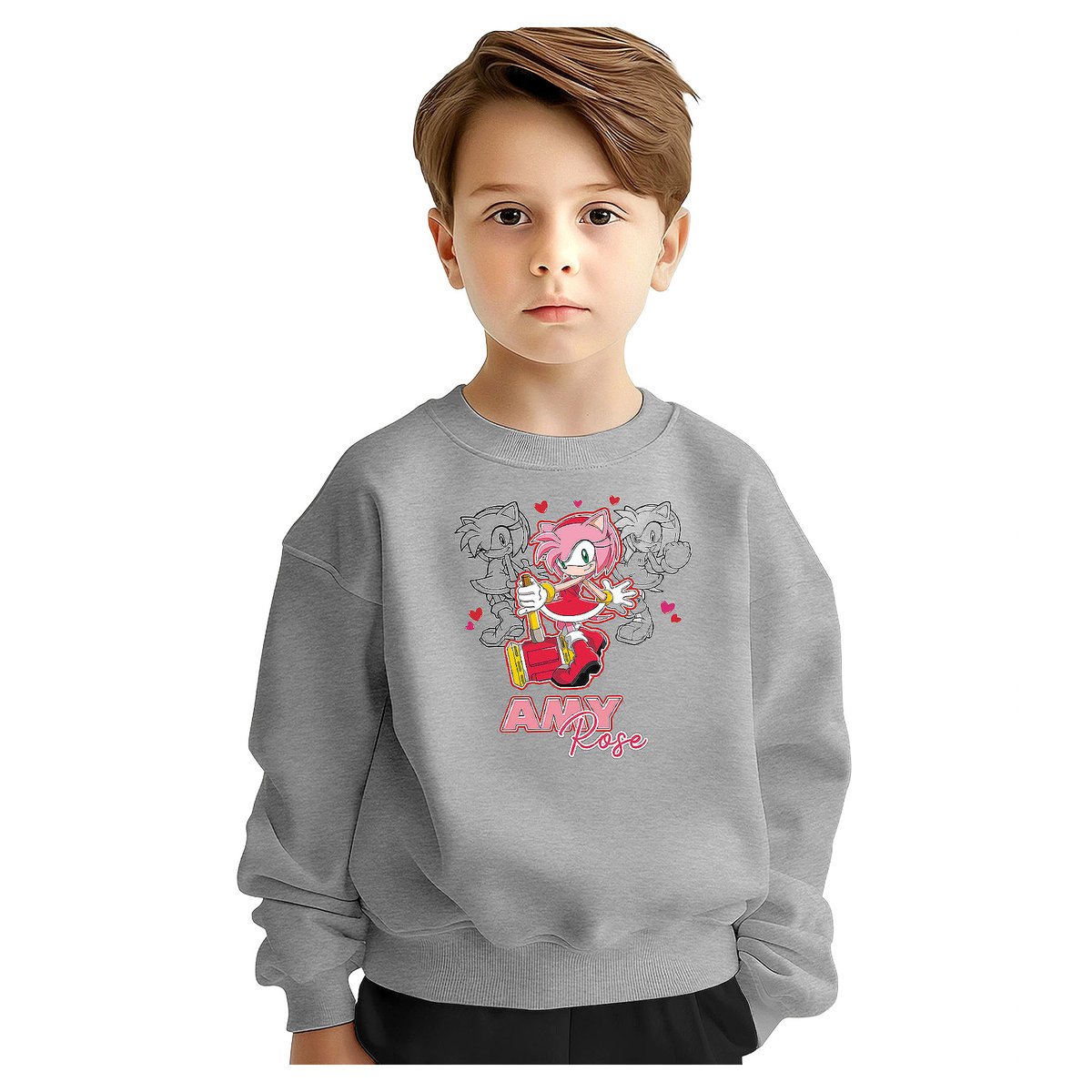 BLUZA DZIECIĘCA MŁODZIEŻOWA SONIC 146-152 WZORY PREZENT