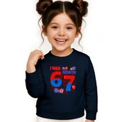 Bluzy dla dziewczynek - BLUZA DZIECIĘCA 67 SIX SEVEN VIRAL 134-140 DLA CHŁOPCA DZIEWCZYNKI - miniaturka - grafika 1