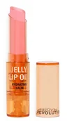 Balsamy do ust - Makeup Revolution Jelly Lip Oil Nawilżający Balsam do Ust Popsicle Peach - miniaturka - grafika 1