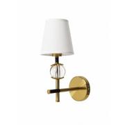 Lampy ścienne - Berella Light Moseka kinkiet 1-punktowy złoty antyczny BL5447 - miniaturka - grafika 1