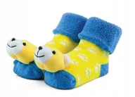 Skarpetki dla dzieci - Ciepłe bawełniane skarpetki z grzechotką r 0-6 m. - miniaturka - grafika 1