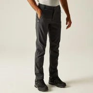 Odzież trekkingowa męska - Regatta Spodnie męskie trekkingowe softshell Geo II Grafitowy, Rozmiar: EU58 - miniaturka - grafika 1