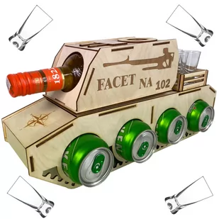 Skrzynka Stojak Na Alkohol Prezent Dla Chłopaka Męża Kochanka Partnera Rocznicę Urodziny Imieniny Walentynki Dzień Chłopaka Mężczyzny Kolegi Kumpla - Pozostałe akcesoria barmańskie - miniaturka - grafika 1