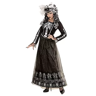 Widmann - kostium szkieletu, sukienka, opaska do włosów z kokardką, klejnot i tiulu, szkielet, Halloween, karnawał, impreza tematyczna - Ozdoby do włosów - miniaturka - grafika 1