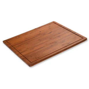 Deska do krojenia z antypoślizgowymi nóżkami, ciemny bambus, 50  x 56 cm - Deski do krojenia - miniaturka - grafika 1
