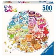 Puzzle - Ravensburger Puzzle Kolorowe desery 500 elementów - miniaturka - grafika 1