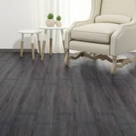 Panele podłogowe - Samoprzylepne panele podłogowe PVC, 2,51 m², 2 mm, czarno-białe - miniaturka - grafika 1