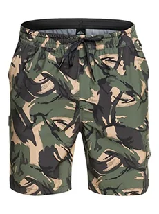 Quiksilver Męskie szorty kąpielowe dla płazów, brązowe, S - Spodenki damskie - miniaturka - grafika 1