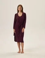 Szlafroki damskie - Szlafrok Fleur 41871-93X Fioletowy - miniaturka - grafika 1