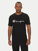 Koszulki męskie - Champion T-Shirt 221621 Czarny Standard Fit - miniaturka - grafika 1