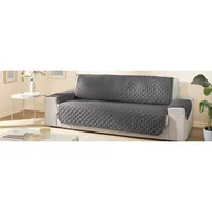 Koce - Ochraniacz na sofę 3-osobową Smukee, 280x179, grafitowy - miniaturka - grafika 1