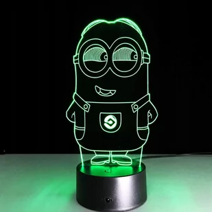 Lampka Nocna 3D Led Minionek Grawer Imię Prezent - Lampy stojące - miniaturka - grafika 1