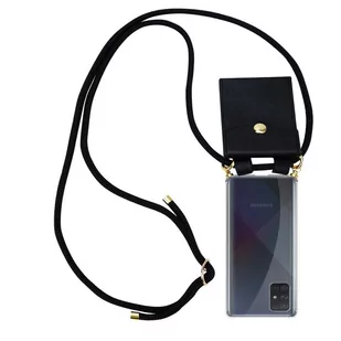 Łańcuszek Pokrowiec Do Samsung Galaxy A51 4G / M40s w CZARNY Etui Obudowa Case Cover Ochronny Cadorabo - Etui i futerały do telefonów - miniaturka - grafika 1
