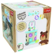 Zabawki interaktywne dla dzieci - Trefl Drewno Drewno Kostka logiczna Sorter 4w1 zabawka drewniana 5_782820 - miniaturka - grafika 1