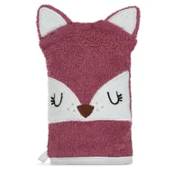 Okrycia kąpielowe dla dzieci - Ręcznik myjka dziecięcy 15x21 Baby 70 różowy lisek 350g/m2 - miniaturka - grafika 1