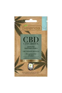 Bielenda CBD Maseczka nawilżająco-kojąca 8g 45428-uniw - Maseczki do twarzy - miniaturka - grafika 1