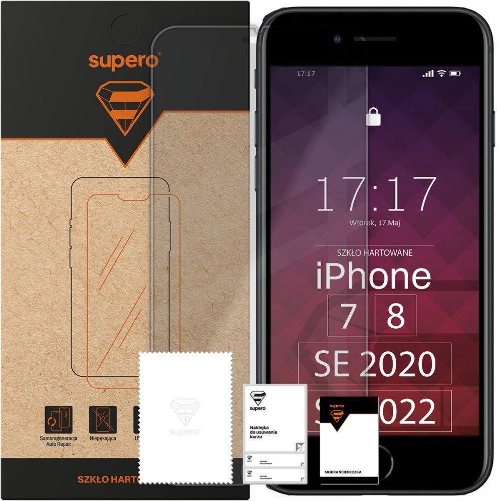 Szkło hartowane Supero do iPhone 7/8/SE 2020/SE 2022
