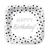 Dekoracje i nakrycia stołu na imprezę - Talerze papierowe kwadratowe eko 23cm 10 szt. - miniaturka - grafika 1