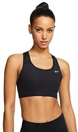 Biustonosze - Nike Kobiety Med Non Pad Bra Biustonosz Sportowy, Czarny, Rozmiar L - miniaturka - grafika 1