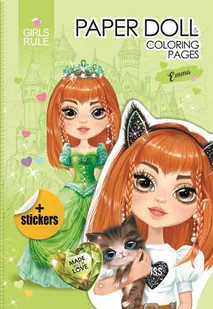 Papierowa Lalka Do Wycinania Z Naklejkami Emma - Zabawki kreatywne - miniaturka - grafika 1