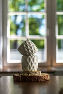 Osłonka ceramiczna 11.5 cm biała - Donice - miniaturka - grafika 1