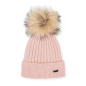 Czapki damskie - Damska czapka z błyszczącą nitką - miniaturka - grafika 1