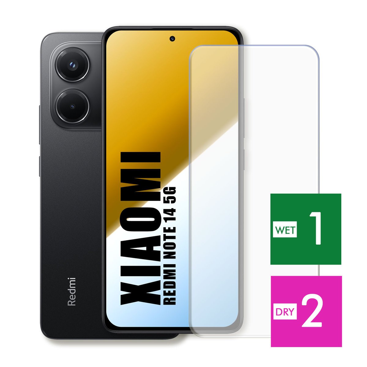 WZMOCNIONE SZKŁO DO XIAOMI REDMI NOTE 14 5G SZYBKA HARTOWANE 9H JAKOŚĆ