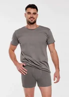 Koszulki męskie - T-shirt męski Cornette AU 202 NEW 202/11 khaki 5XL - miniaturka - grafika 1