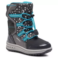 Buty dla dziewczynek - Śniegowce Geox J Roby G. B Wpf A J042UA 050FU C0250 M Dk Grey/Azure - miniaturka - grafika 1